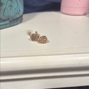 Sparkling Gold Stud Earrings